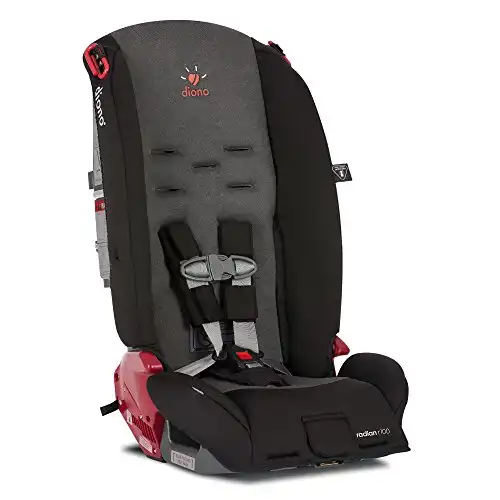Diono Radian R100 All-In-One Convertible Car Seat, Black Mist