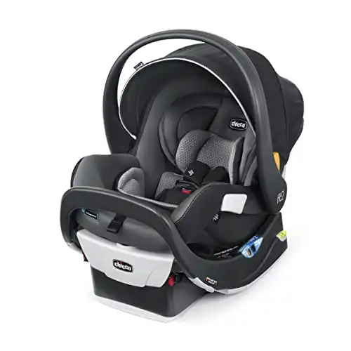 Chicco Fit2® Adapt Infant and Toddler Car Seat and Base, Rear-Facing Seat for Infants and Toddlers 4-35 lbs., Includes Infant Head and Body Support, Compatible with Chicco Strollers | Ember/Black