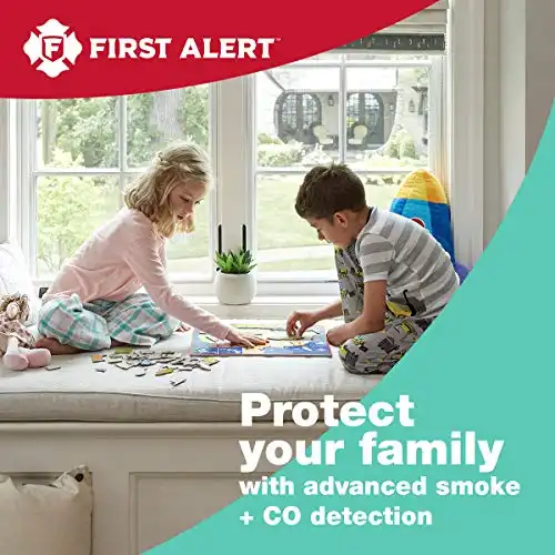 First Alert 2-in-1 Z-Wave Wireless Smoke Detector & Carbon Monoxide Alarm, Battery Operated