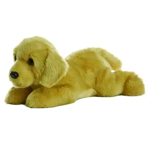 Aurora® Adorable Flopsie Goldie Stuffed Animal - Playful Ease - Timeless Companions - Brown 12 Inches