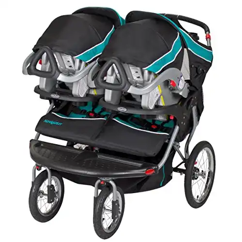 Baby Trend Navigator Double Jogger Stroller, Tropic