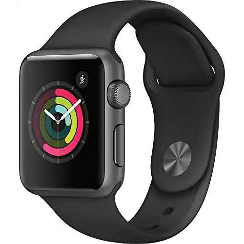 Apple Watch Series 1 38mm Smartwatch (Space Gray Aluminum Case, Black Sport Band)