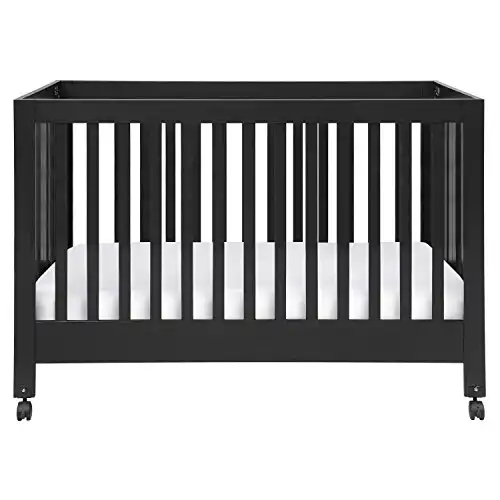 Babyletto Maki Full-Size Folding Crib, Black