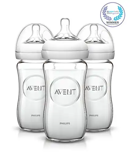 Philips AVENT Natural Glass Bottle, 8 Ounce (Pack of 3)