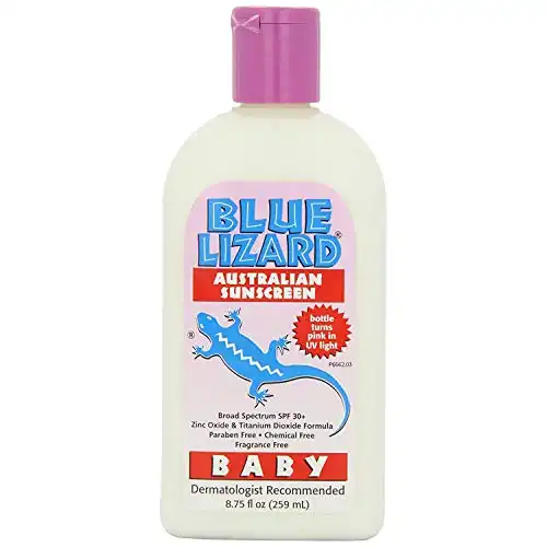 Blue Lizard Australian Sunscreen - Baby Sunscreen SPF 30+ Broad Spectrum UVA/UVB Protection - 8.75 Fl. Oz Bottle