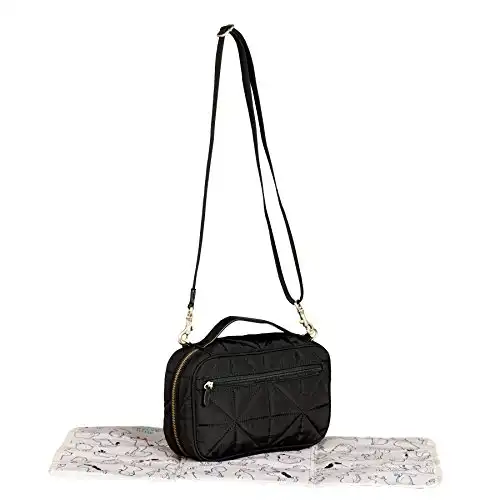 TWELVElittle Diaper Clutch, Black