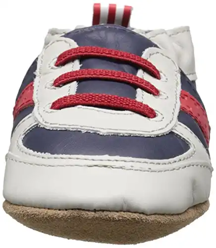 Robeez Baby-Boy's Super Sporty-K, Navy/Red, 12-18 Months M US