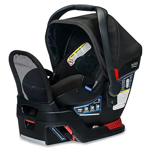 BRITAX B-Safe Endeavours Infant Car Seat - Rear Facing | 4 to 35 Pounds - Reclinable Base, 3 Layer Impact Protection, Circa