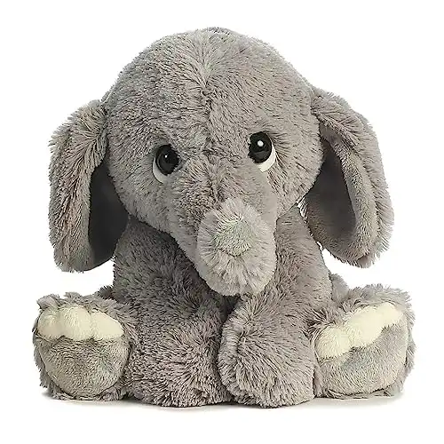 ebba Playful Lil Benny Phant Baby Stuffed Animal - Soft & Cuddly Toy - Imaginative Play - Gray 10 Inches